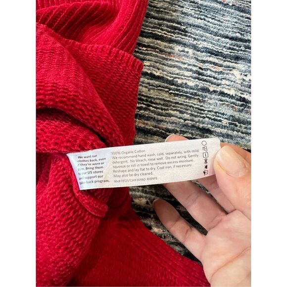 Eileen Fisher Red Pullover Sweater Flare Sleeve Womens plus Size 1X - Picture 6 of 9